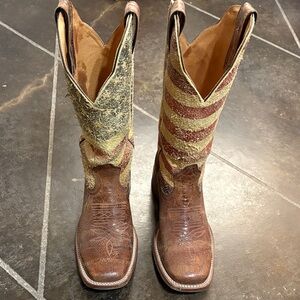 Boulet Rodeo Collection American Flag Boots; Size 7